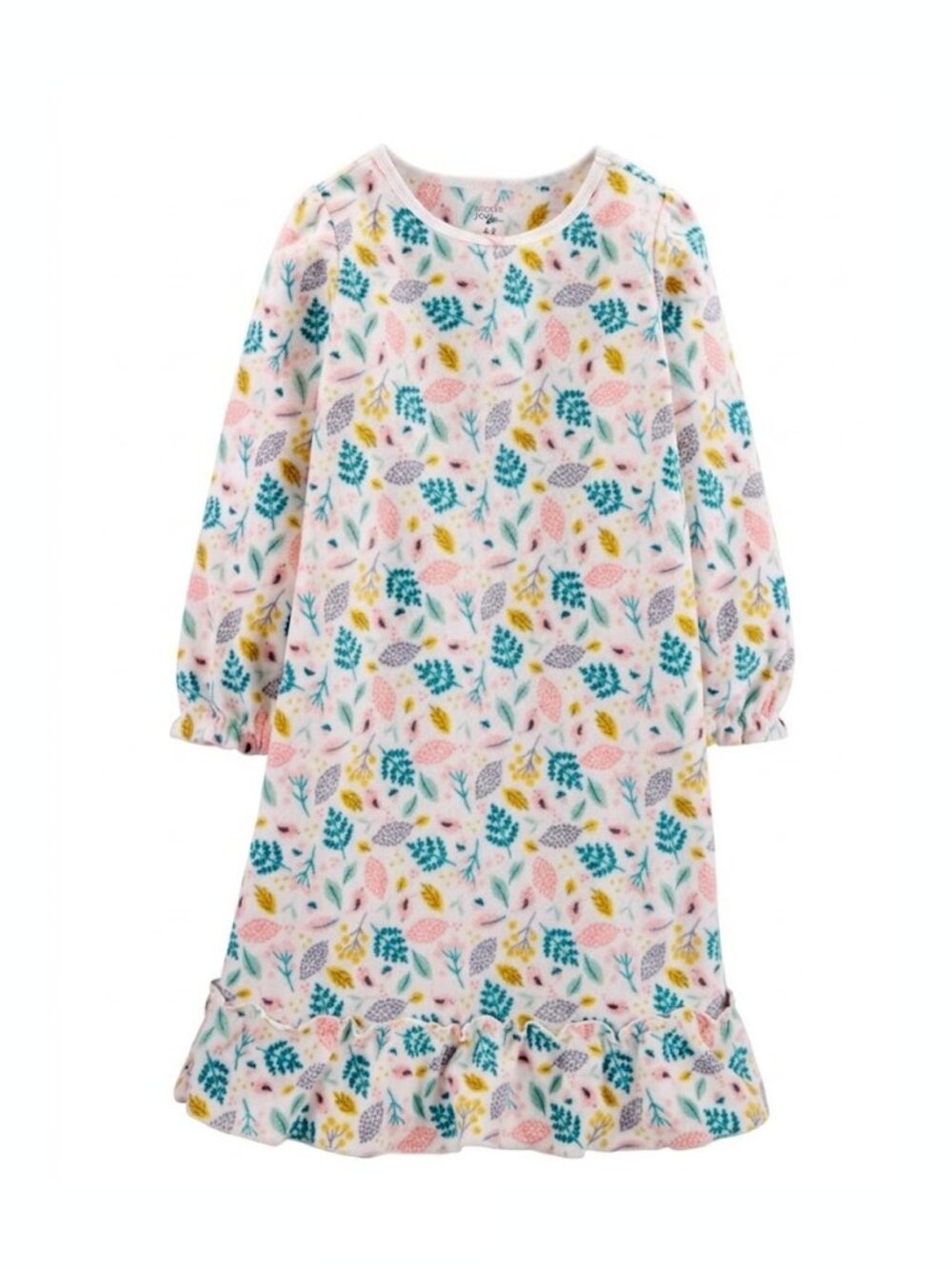 Carter's Girls' Sleepwear Fleece Pajamas Floral Print Nightgown 4-5 years